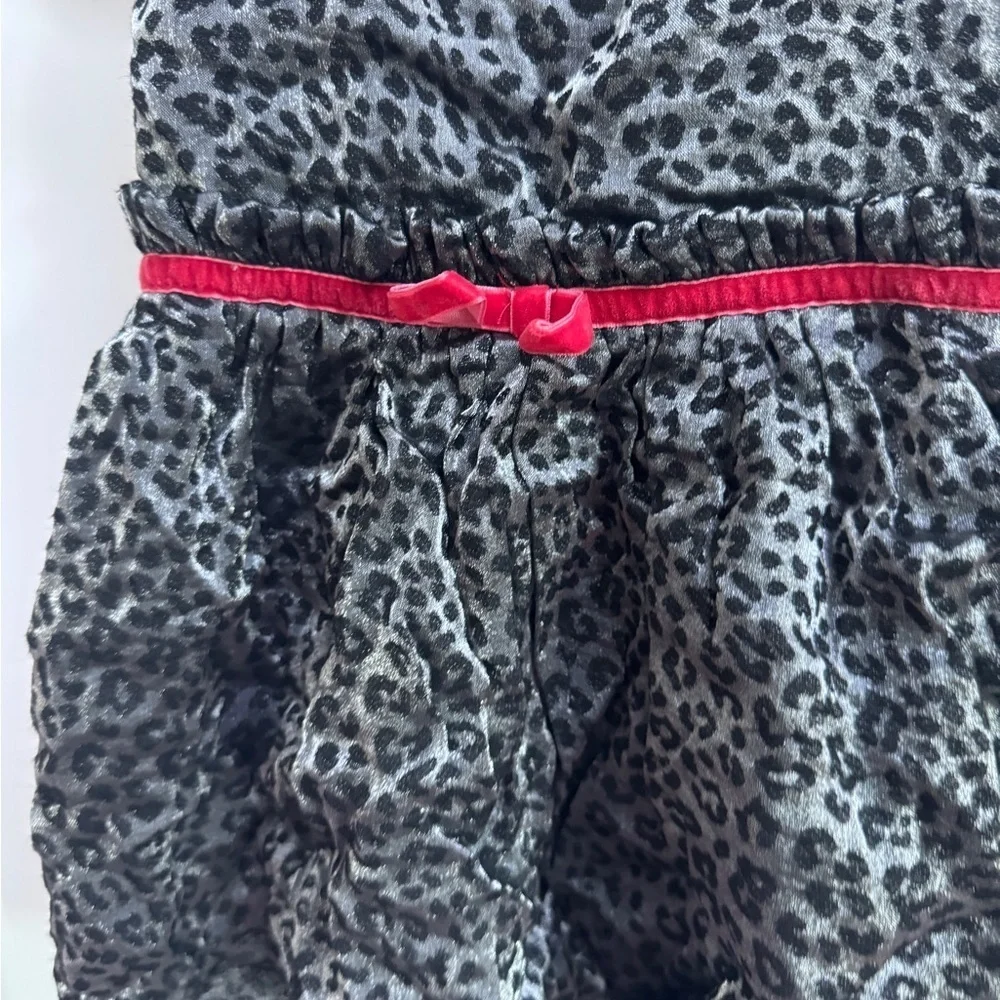 Just for You Carter’s 9M Gray & Black Girls Leopard Tank Top Formal Dress